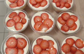 Tiramisu maison saveur fraise 
